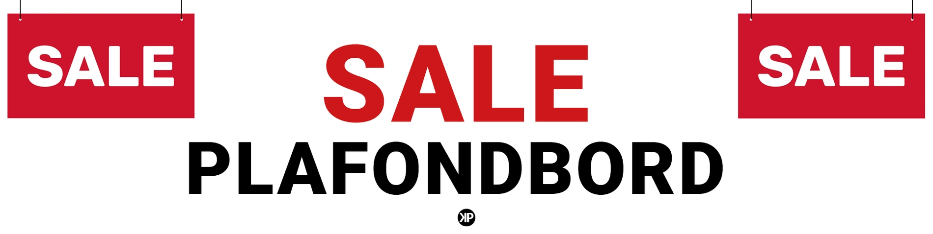 SALE plafondbord SALE plafondborden rood